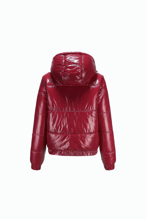 Red velvet Puffer Jacket